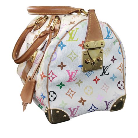 louis vuitton white multi color small